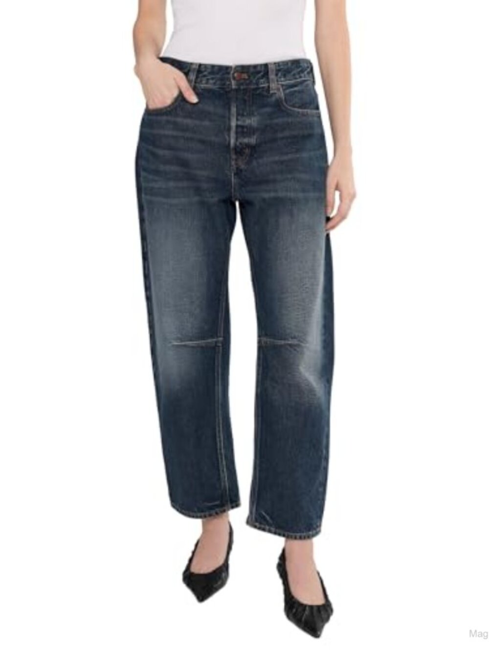 Madewell Darted Barrel Leg Jeans